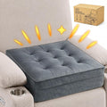 Allaboutsla Recliner Seat Cushion, 20x20x5 Lift Chair Cushion for Elderly | Thick Dual-Layer Recliner Cushion Adds Height, Comfy Recliner Cushions for Long Sitting, Non-Slip Chair Pad for Recliner Gray by Allaboutsla