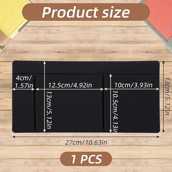 3-Pocket Adhesive Pouch for Laptop Mouse Holder for Laptop Stick on Portable Drive Sleeve Reusable Mouse Headset Storage Bag for SSD HDD USB Drive Cables Computer Accessories - Image 6