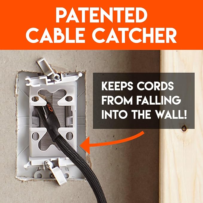 ECHOGEAR Wall Brush Plate for Hiding Up to 8 Low Voltage Cables - Sturdy Brushes with Cable Catching Design - Ideal Cable Pass Through for Wall Mounted TVs - Image 4