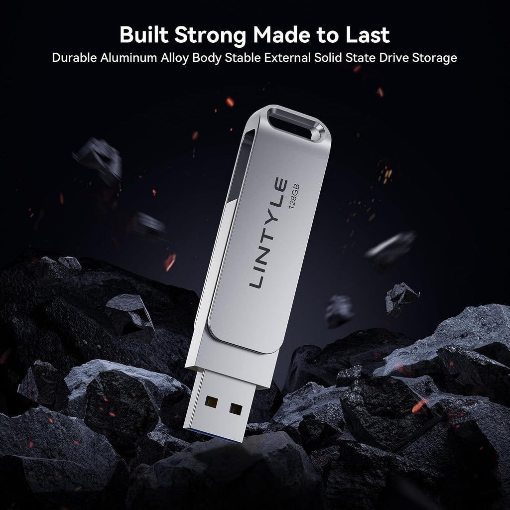128GB External SSD Up to 450MB/s Read Solid State Dual Drive - Image 6