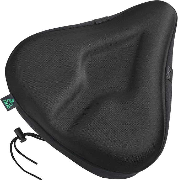 Zacro Bike Seat Cushion - Gel Padded Bike Seat Cover for Men Women Comfort, Extra Soft Exercise Bicycle Seat Compatible with Peloton, Outdoor & Indoor Bike Saddles - Image 8