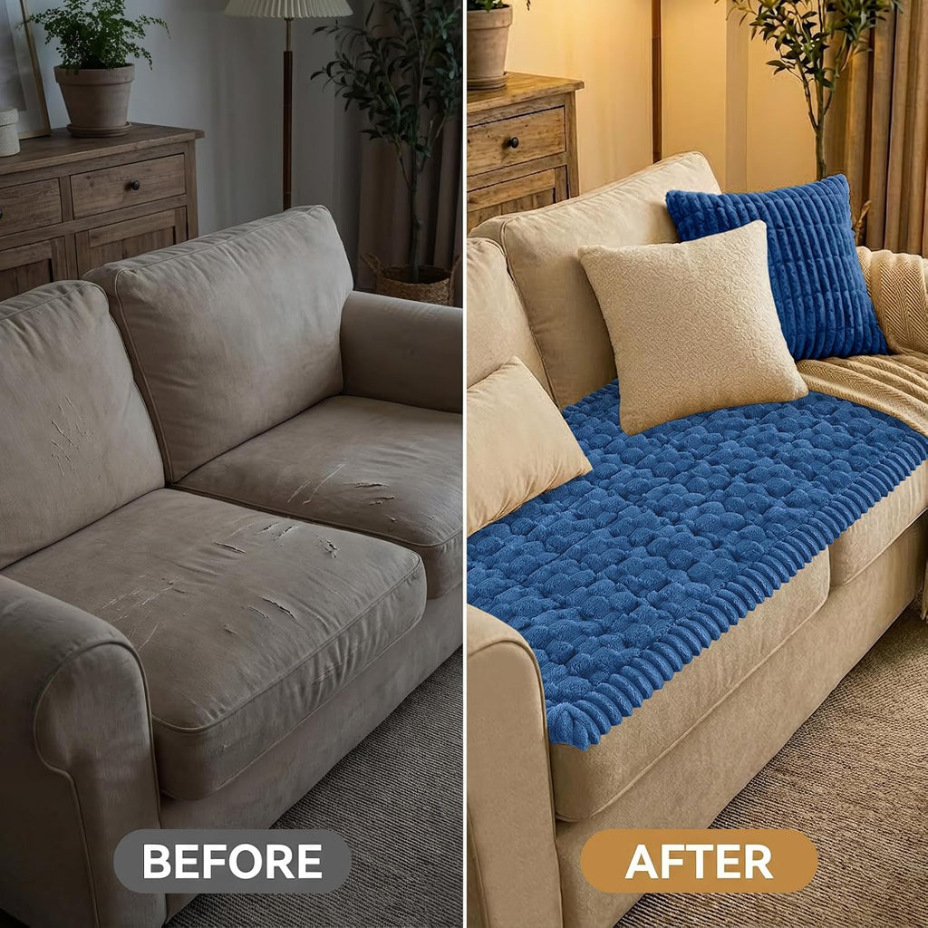 Smiry Couch Covers for Dogs, Non Slip Fuzzy Pet Sofa Protector Washable - Image 7