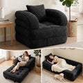 Folding Sofa Bed, Convertible Sleeper Chair, Corduroy Boneless Couch by CUBIOU