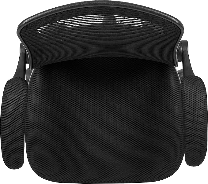 Flash Furniture Kale Mid-Back Swivel Office Chair with Adjustable Foot Ring, Lumbar Support, and Seat Height, Ergonomic Mesh Executive Chair, Black - Image 10