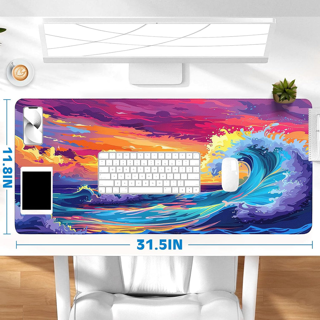 Gaming Mouse Pad, Desk Mat for Keyboard and Mouse, Large Mouse Pad for Desk, Computer Mousepad - Image 6
