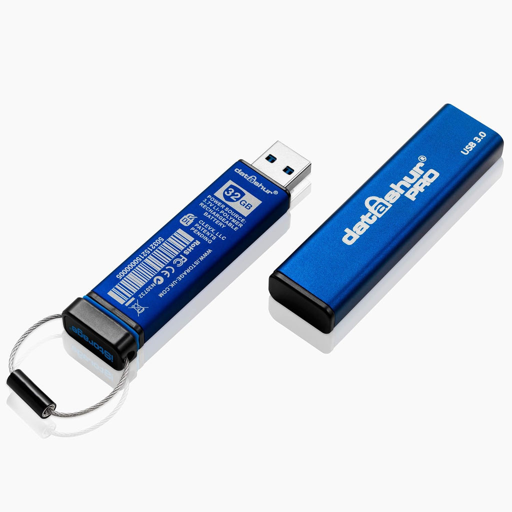 iStorage datAshur PRO 16 GB | Encrypted USB Memory Stick | FIPS 140-2 Level 3 Certified | Password protected | Dust/Water Resistant, Blue - Image 7