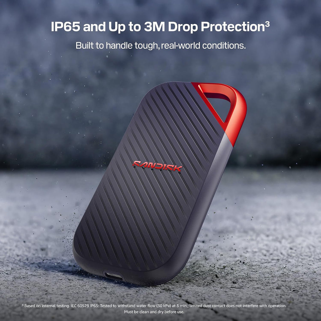 Sandisk 4TB Extreme PRO Portable SSD, Up to 4000MB/s Read Speeds -New Model - Image 5