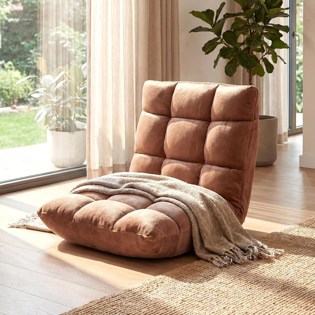 Memory Foam Floor Chair with 14-Poistion Adjustable Back Support - Image 3