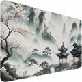 Large Gaming Mouse Pad, 31.5x15.7 inch Large Extended Computer Keyboard Mouse Mat, Water Resist Non-Slip Mousepad Rubber Base Long XXL Mouse Pad for Work & Gaming, Office & Home, Sakura Ancient City by Naukay