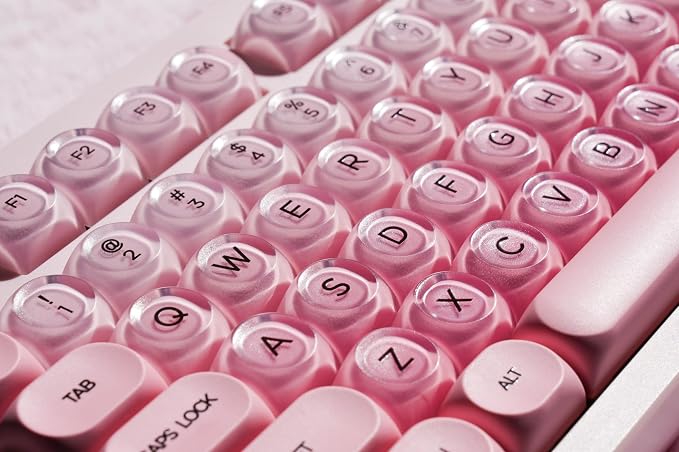 ZORNHER ZH980 Foundation Mechanical Keyboard,95% Pink Creamy Keyboard with Number Pad,Cute Jelly MOA Profile Keycaps,Silent Quiet Switches,Hot-Swappable - Image 2