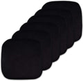 Sweet Home Collection Cushion Memory Foam Chair Pads Honeycomb Nonslip Back Seat Cover 16" x 16" , Black 6 Pack by SweetHomeCollection