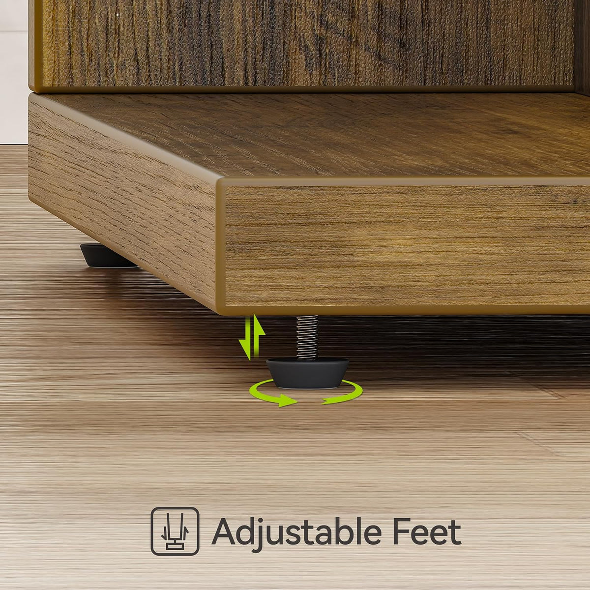 LITTLE TREE C Shaped End Table for Sofa & Bedroom - Small Side Table for Living Room, Over Couch Tray Stand for Laptop, Snacks, Books, Brown, 1 Pack - Image 6