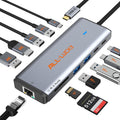 USB C Docking Station with Dual Monitor 4K HDMI & DisplayPort for Laptops by ALL- LUCKY