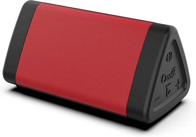 OontZ Angle 3 Gen 4 Portable Bluetooth Speaker, 12W, 24-Hour Playtime, Red | Compact 12W Bluetooth speaker with clear sound,100-ft range, IPX5 waterproof, AUX Input, USB-C Charging Cable. by CambridgeSoundWorks