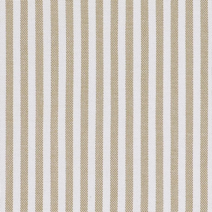 AAAAAcessories D-Shaped Chair Cushions, 2" Thick Dining Chair Pads with Ties and Removable, Machine-Washable Cover, 17" x 16", Set of 8, Natural Sand Pinstripe - Image 3