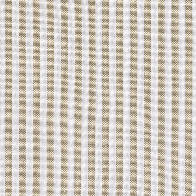 AAAAAcessories D-Shaped Chair Cushions, 2" Thick Dining Chair Pads with Ties and Removable, Machine-Washable Cover, 17" x 16", Set of 2, Natural Sand Pinstripe - Image 3