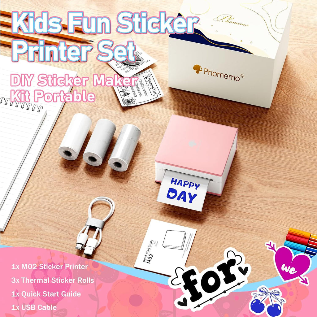 Phomemo Mini Sticker Printer, Inkless Thermal Sticker Printer Maker - Image 6