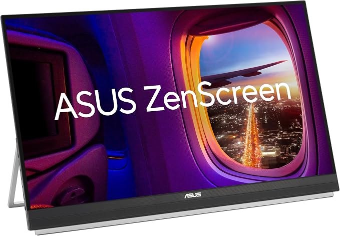 ASUS ZenScreen MB27ACF 27 Inch 1440p 100Hz USB-C Portable Monitor | USB-C PD 70W, C-clamp Arm, Speakers, Partition Hook, Kickstand, IPS, Subwoofer, Carrying Handle ,Display for MacBook and PC by Unknown
