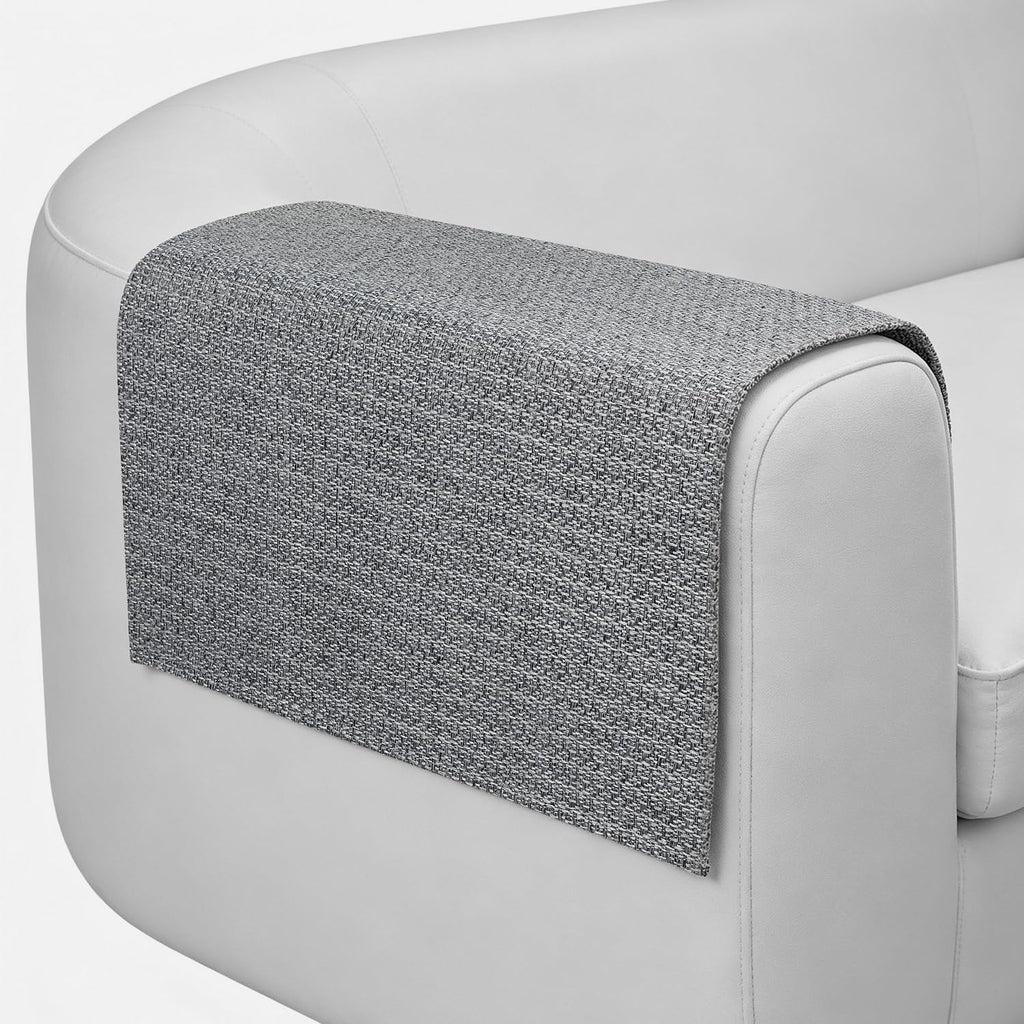 Couch Arm Covers, Arm Chair Covers Set of 2, Non-Slip Sofa Arm Covers, Washable Armrest Cover, Recliner Arm Cover, Sofas Headrest Cover for Sofa/Armchair/Loveseat/Sectional (Grey, 24" x 20" -2pcs) by DECKALY