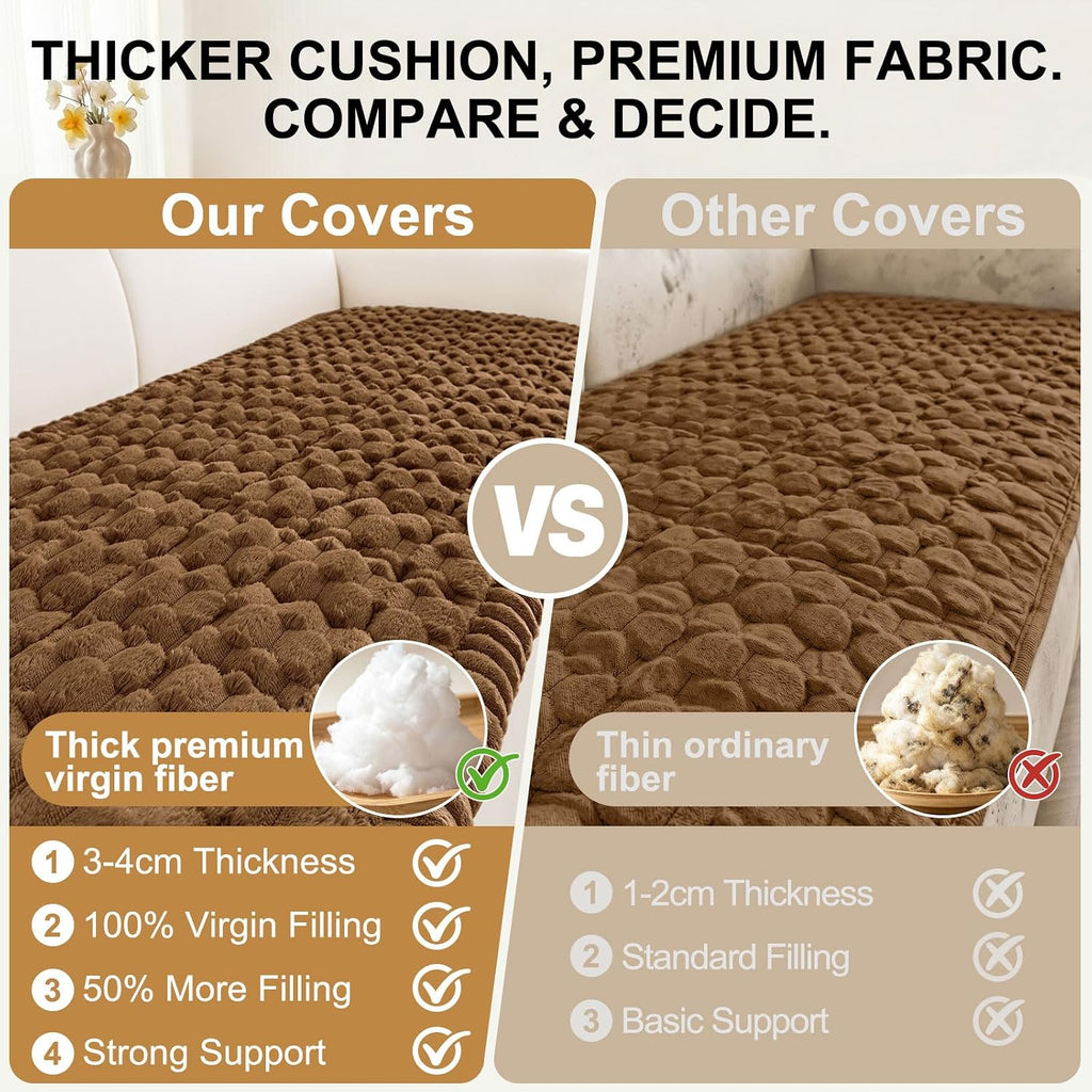 Smiry Couch Covers for Dogs, Non Slip Fuzzy Pet Sofa Protector Washable - Image 4