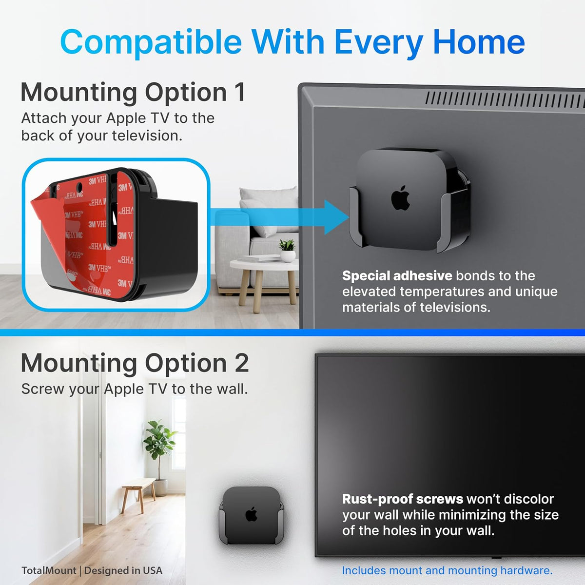TotalMount for Apple TV – Fits All Models, Heat Management, Premium Quality - Image 4