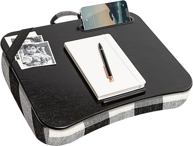 LAPGEAR Designer Lap Desk – Buffalo Check, 2-Pack with Storage Basket - Image 2
