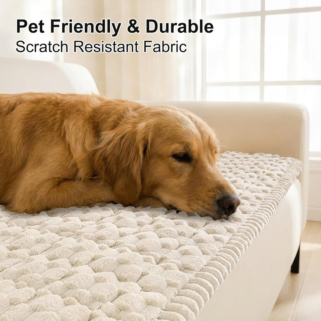 Smiry Couch Covers for Dogs, Non Slip Fuzzy Pet Sofa Protector Washable - Image 3
