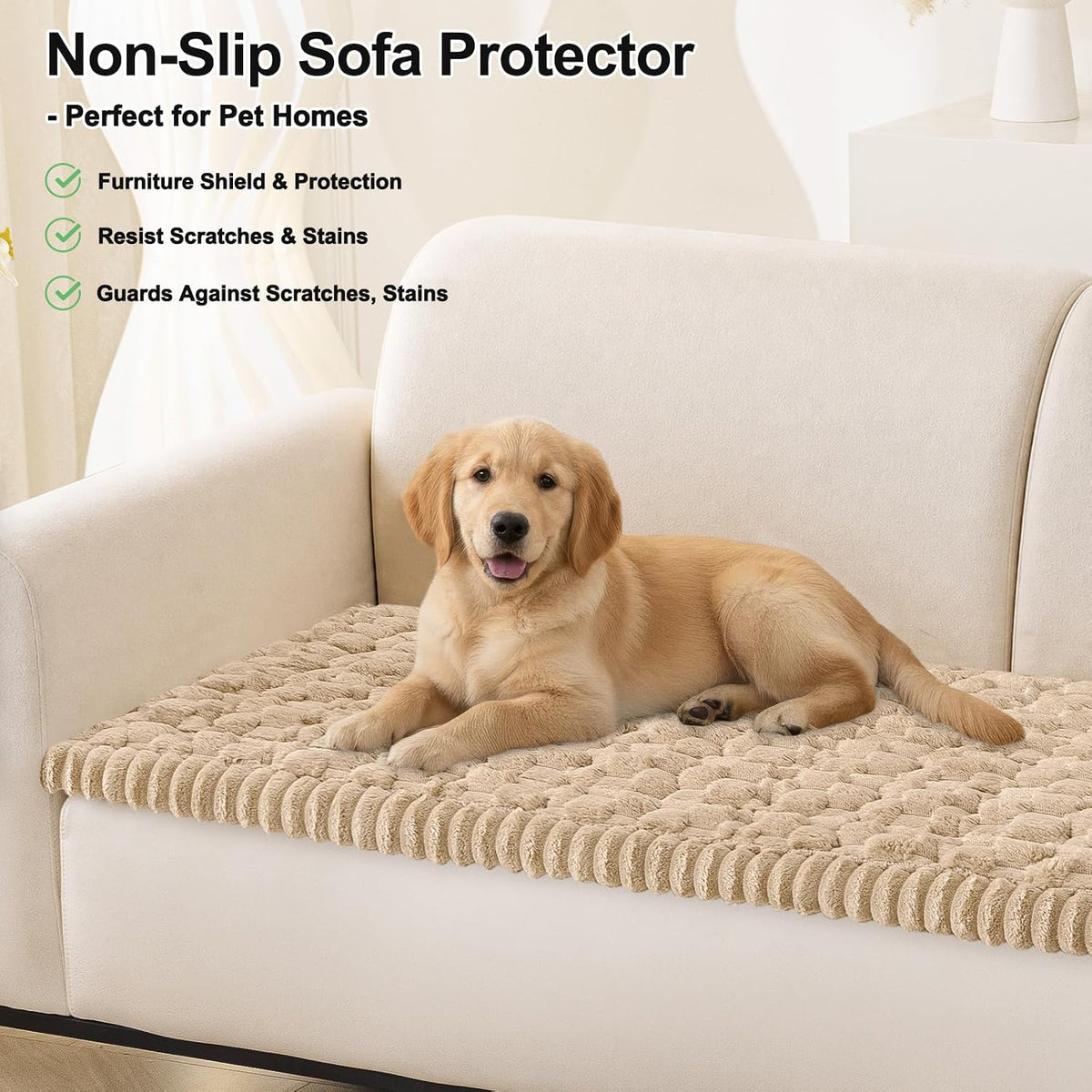 Smiry Couch Covers for Dogs, Non Slip Fuzzy Pet Sofa Protector Washable - Image 10