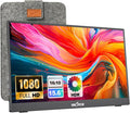 InnoView 15.6'' Portable Monitor for Laptop FHD 1080P USB-C Travel Monitors Built-in 90° Adjustable Stand Without Bag, HDR IPS Portable Laptop Monitor for MacBook PC Phone Xbox PS4/5 Switch by InnoView