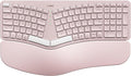 Nulea RT05 Wireless Ergonomic Keyboard, Split Keyboard with Wrist Rest, USB-C Charging, 7-Color Backlight, Natural Typing, Bluetooth and USB Connectivity, Compatible with Windows/Mac(Pink) by Nulea