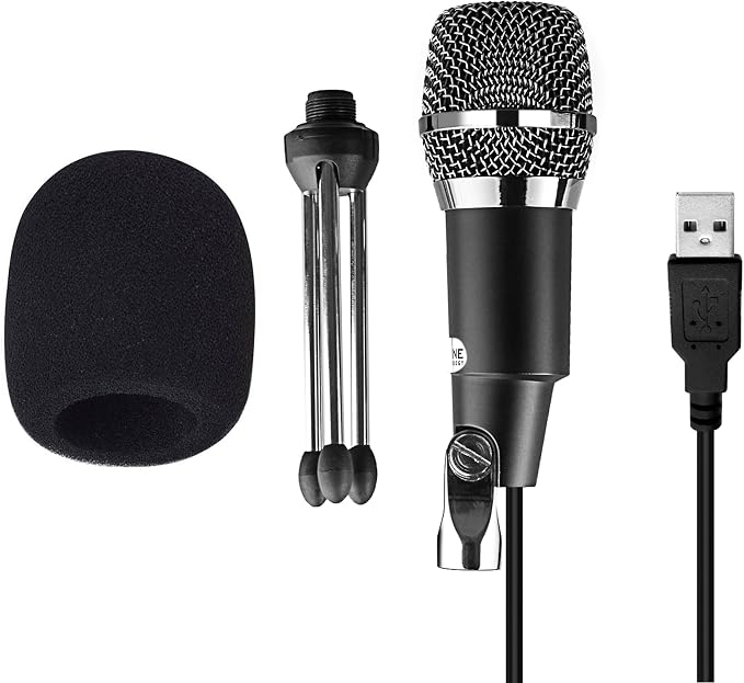 FIFINE USB Microphone, Plug and Play Home Studio USB Condenser Microphone for Skype, Recordings for YouTube, Google Voice Search, Games, for Windows and Mac-K668 - Image 4