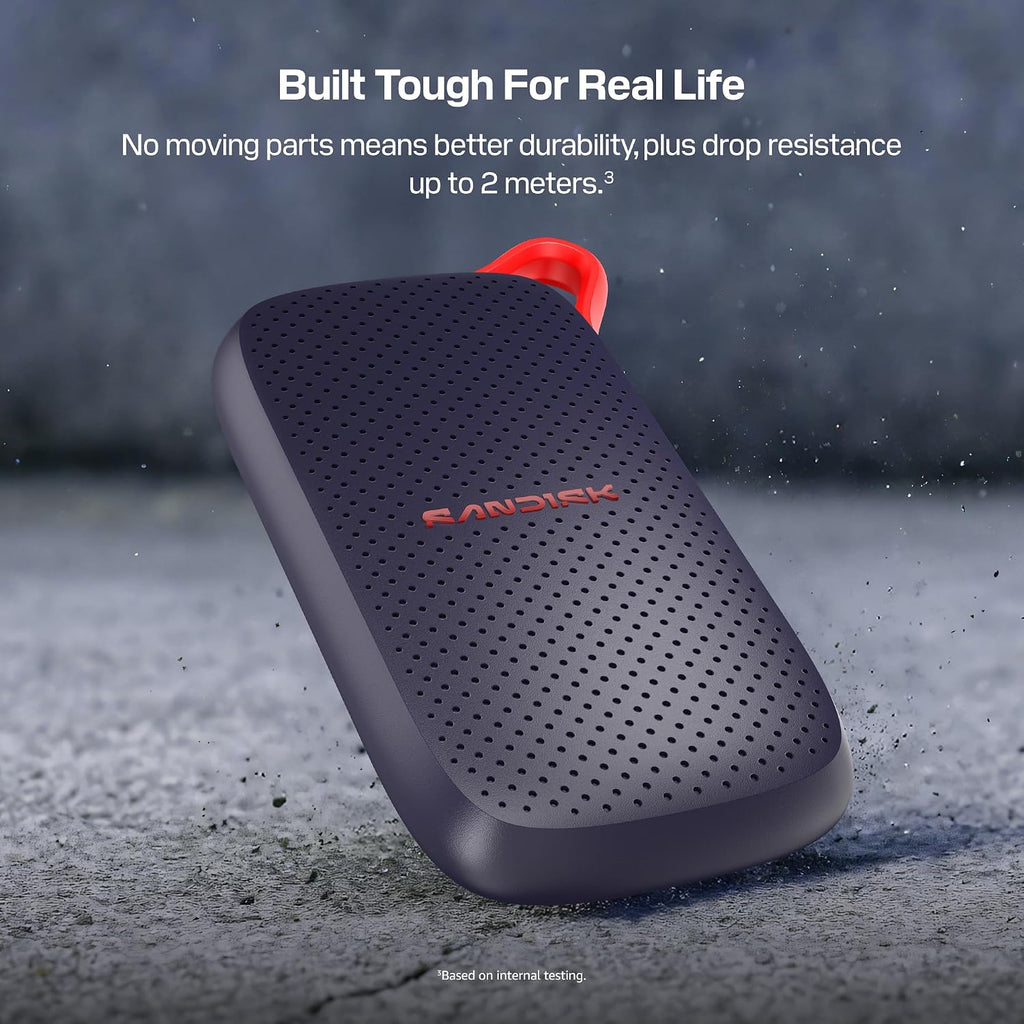 Sandisk 500GB Portable SSD, Up to 1000MB/s Read Speeds, Black (New Model) - Image 6