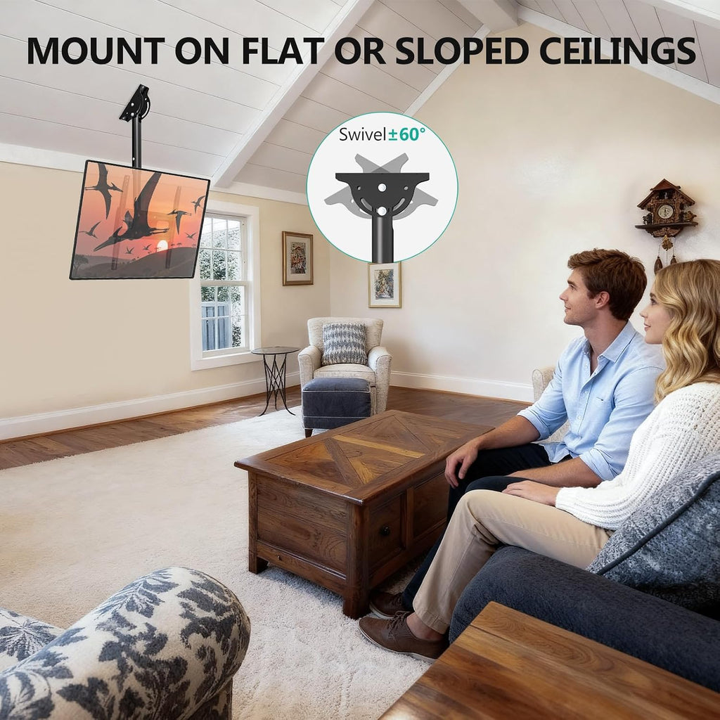 WALI Ceiling TV Mount for Most 26-65 inch LCD LED OLED 4K TVs, up to 99 lbs - Image 5