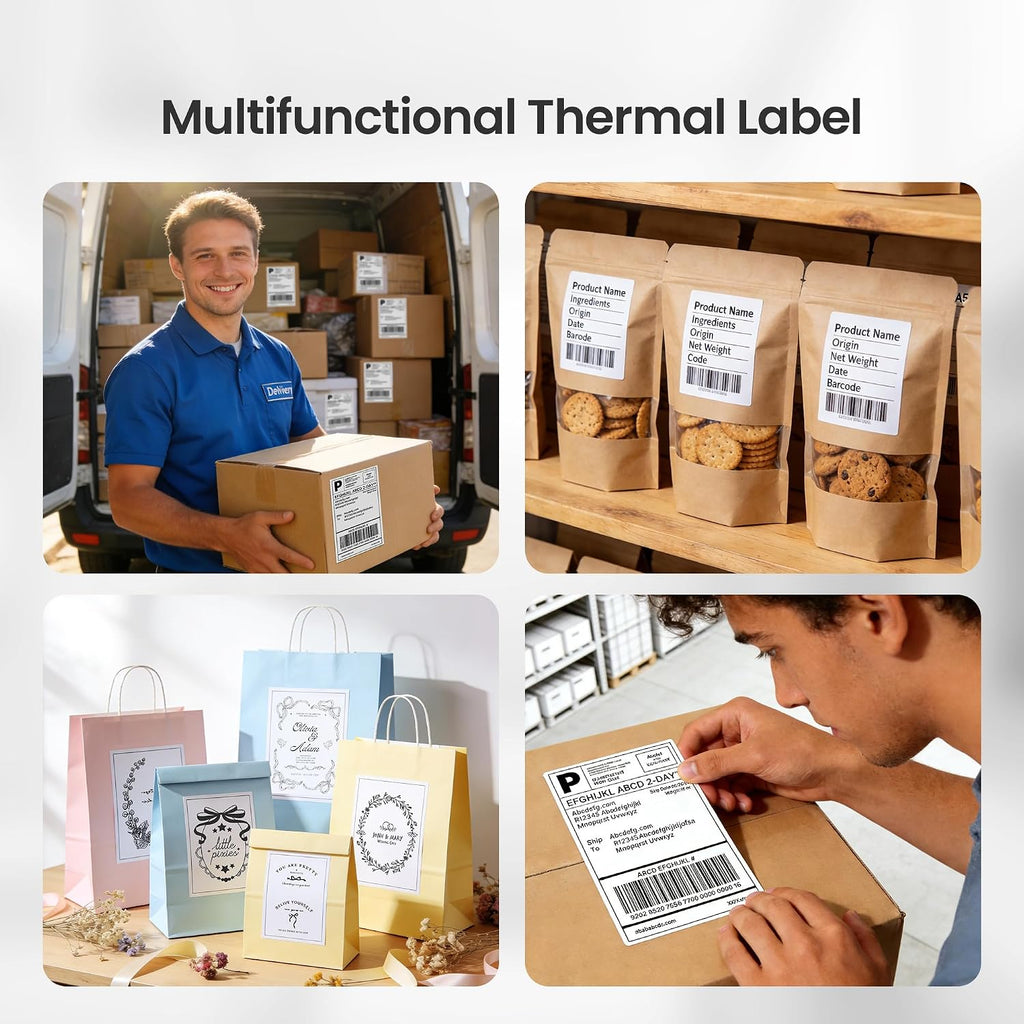 4x6 Thermal Labels, Pack of 500 Fanfold Shipping Labels for Printer - Image 8