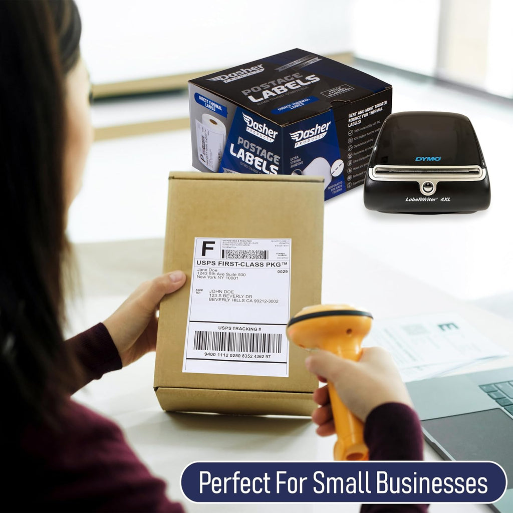 Thermal Shipping Labels Compatible with Dymo LabelWriter 4XL 1744907 4x6 Internet Postage Labels, Water Resistant, Strong Adhesive, Perforated, 220 per Roll, NOT for 5XL (4 Pack) - Image 6