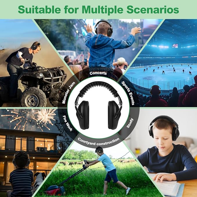 Floriogra Noise Cancelling Headphones for Kids/Toddler 28dB SNR Ear Muffs | Kids Ear Protection Noise Reduction Earmuffs for Children, Hearing Protection for Monster Jam, Concerts, Fireworks, Autism - Image 7