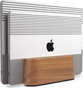 COREMINDED Adjustable Dual Vertical Laptop Stand for Desk, Wooden Laptop Holder, MacBook Pro Stand, Wood Mac Air Dock by COREMINDED