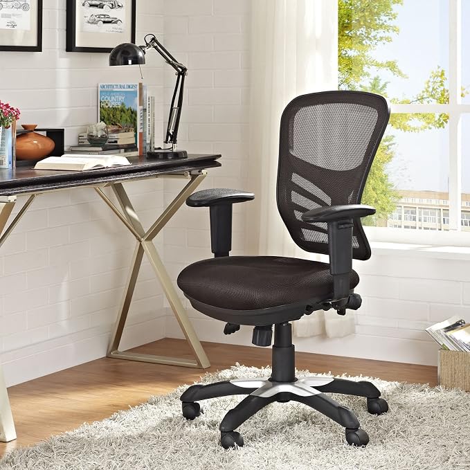 Modway Articulate Ergonomic Mesh Office Chair in Brown - Image 2