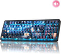 ZORNHER ZH980 Mechanical Keyboard,95% Blue Creamy Keyboard with Number Pad,Van Gogh's Starry Night Dye Sublimation PBT Keycaps,Pre-lubed Silent Switches,Hot-Swappable by Zornher