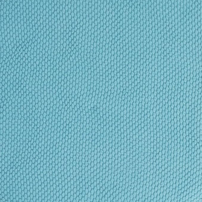 Sweet Home Collection Chair Cushion Memory Foam Pads Honeycomb Pattern Slip Non Skid Rubber Back Rounded Square 16" x 16" Seat Cover, 2 Pack, Teal - Image 2