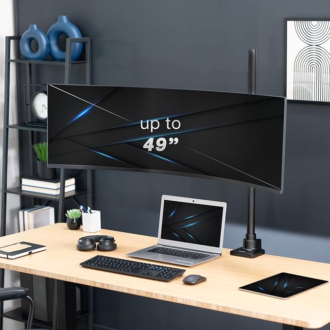 VIVO Single Monitor Desk Mount, Fully Adjustable Stand - Image 2