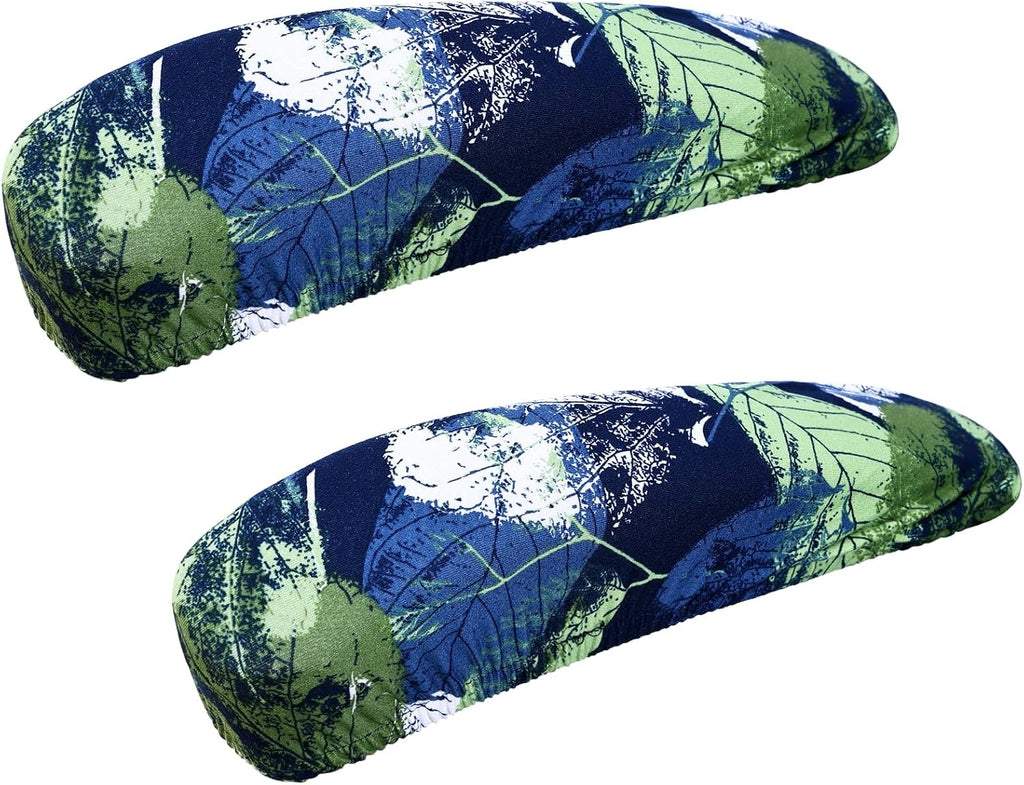 Smiry Stretch Printed Office Chair Armrest Covers, 2 Pcs, Deep Green by Smiry