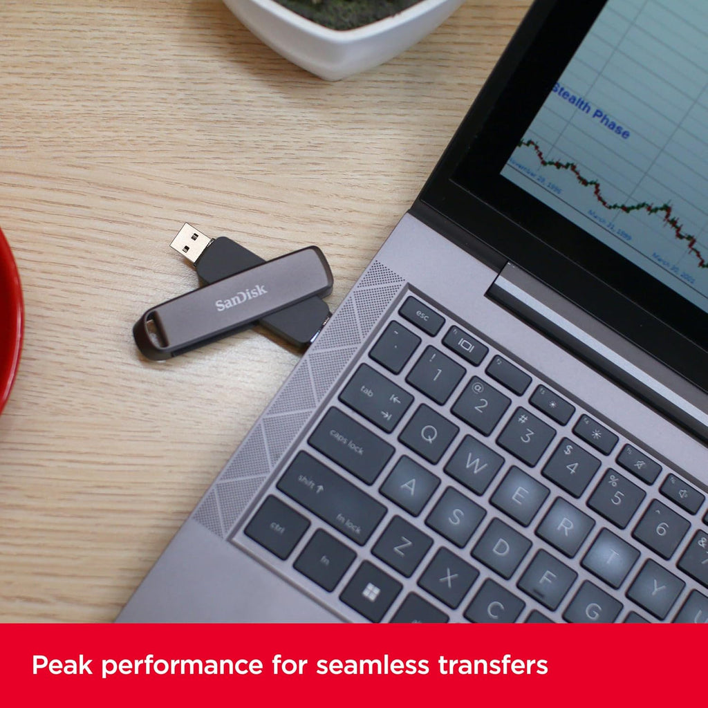 SANDISK 1TB Extreme PRO Dual Drive, USB-C+USB-A, Up to 1000MB/s Read Speeds - Image 2
