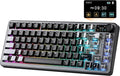 YUNZII B75 PRO MAX QMK/VIA Wireless Mechanical Keyboard | QMK/VIA, Wireless Keyboard with Screen and Knob, Custom Hot Swap, Gasket Mount, Creamy Switches, RGB for Gaming/Win/Mac by YUNZIIMECHANICALKEYBOARD