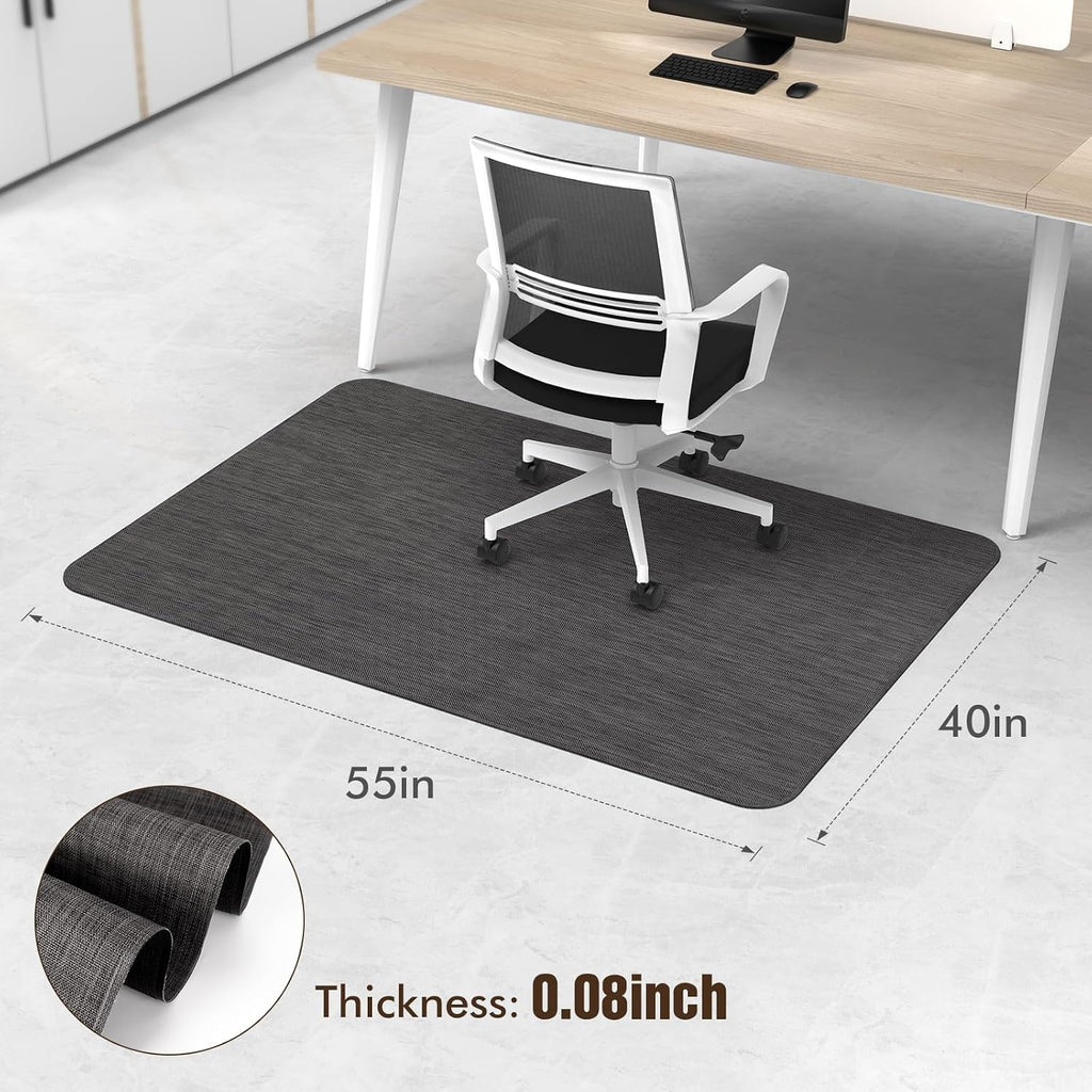 Office Chair Mat for Hardwood Floors, Anti-Slip PVC, 40"x 55" - Image 3