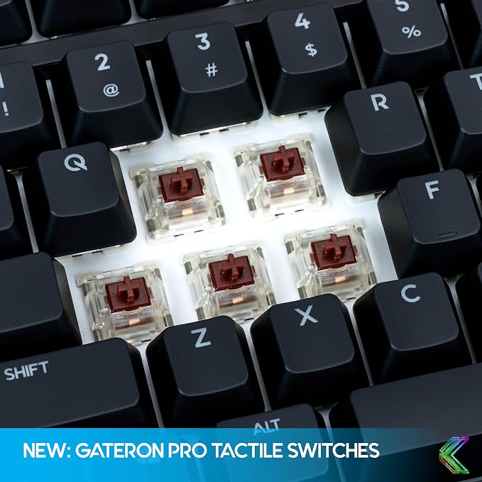 KINESIS Freestyle Edge RGB Plus Split Mechanical Keyboard | Hotswap Tactile Switches | RGB | Ergonomic | Detachable Palm Support | Fully Programmable | Mac Keycaps Included | Lift Kit Included - Image 6