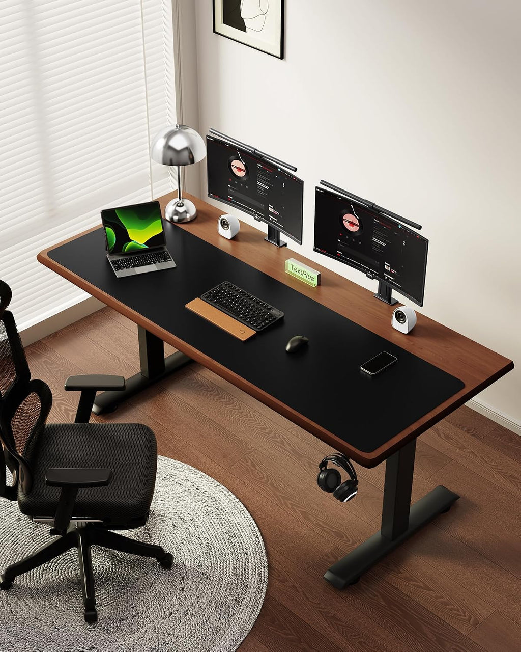 YSAGi Leather Desk Protector, Office Mat, Large Mouse Mat, Non-Slip PU Leather Blotter, Laptop Desk Mat, Waterproof Writing Pad for Office and Home(Black, 63" x 17.2") - Image 2