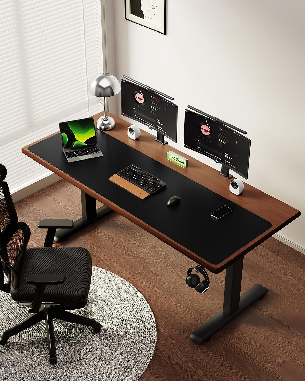 YSAGi Leather Desk Protector, Office Mat, Large Mouse Mat, Non-Slip PU Leather Blotter, Laptop Desk Mat, Waterproof Writing Pad for Office and Home(Black, 63" x 17.2") - Image 2