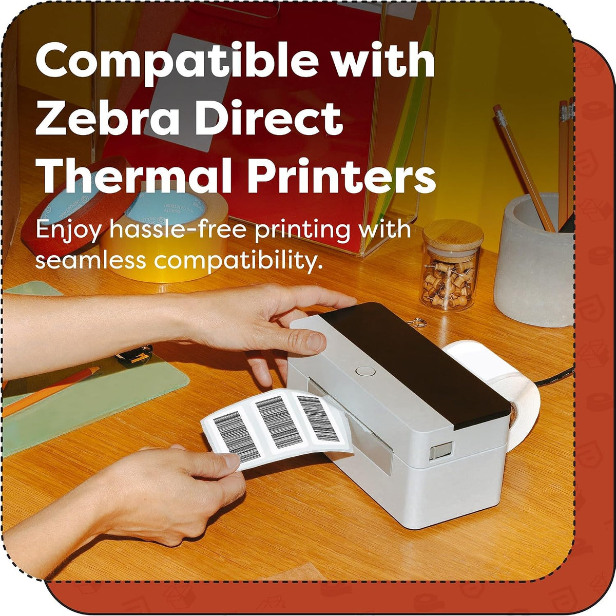 4" X 2.5" Direct Thermal Labels (5750 Count, 10 Rolls) - Image 5