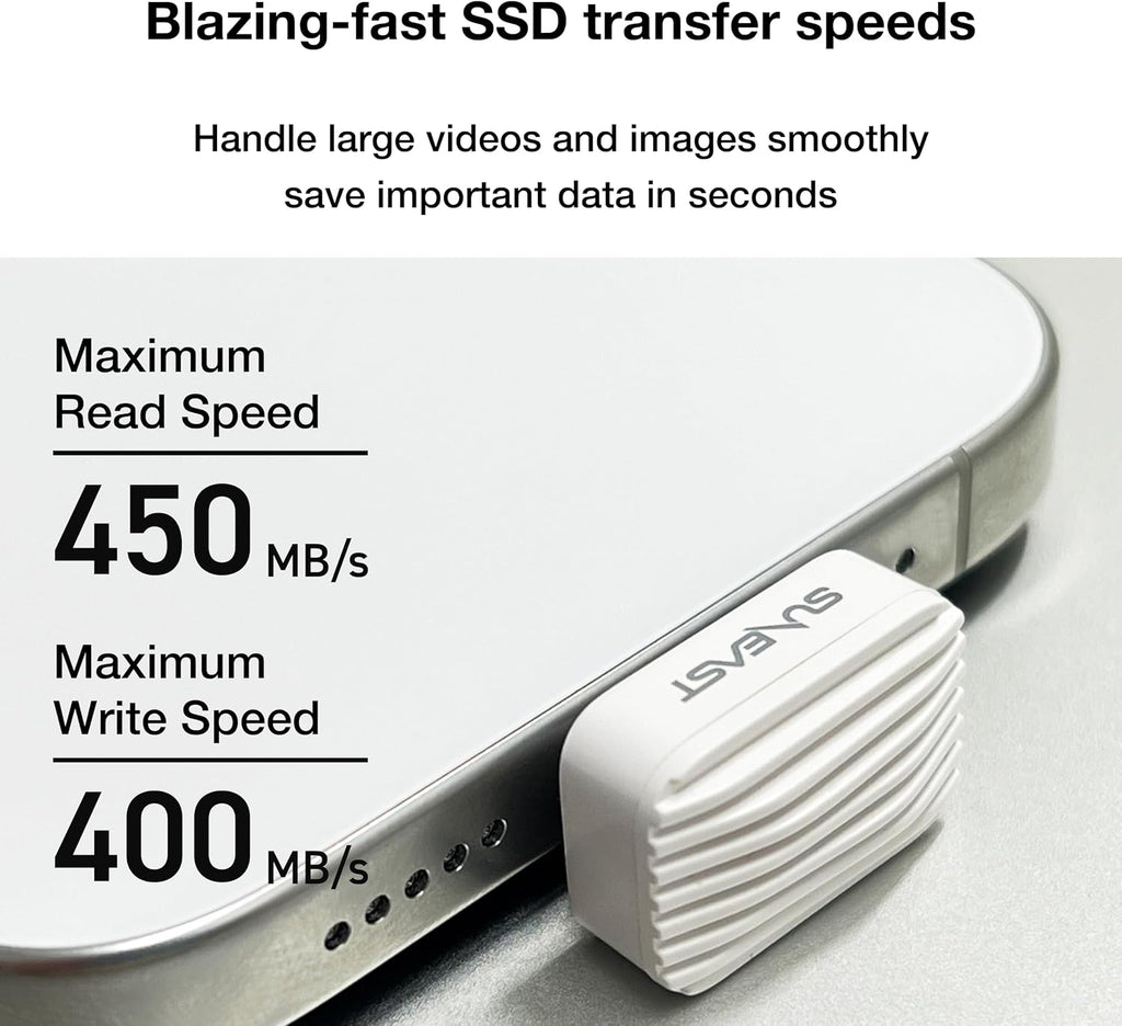 SUNEAST USB C Flash Drive 512GB,USB-C SSD for iPhone 15/16/17 Series - Image 6